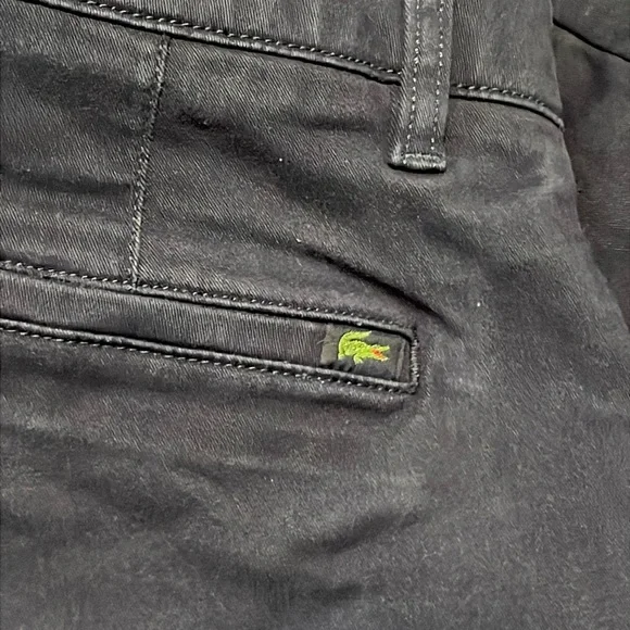 Lacoste Regular Fit Chinos Sz 33 Navy Preppy Classic Ivy League Country Club